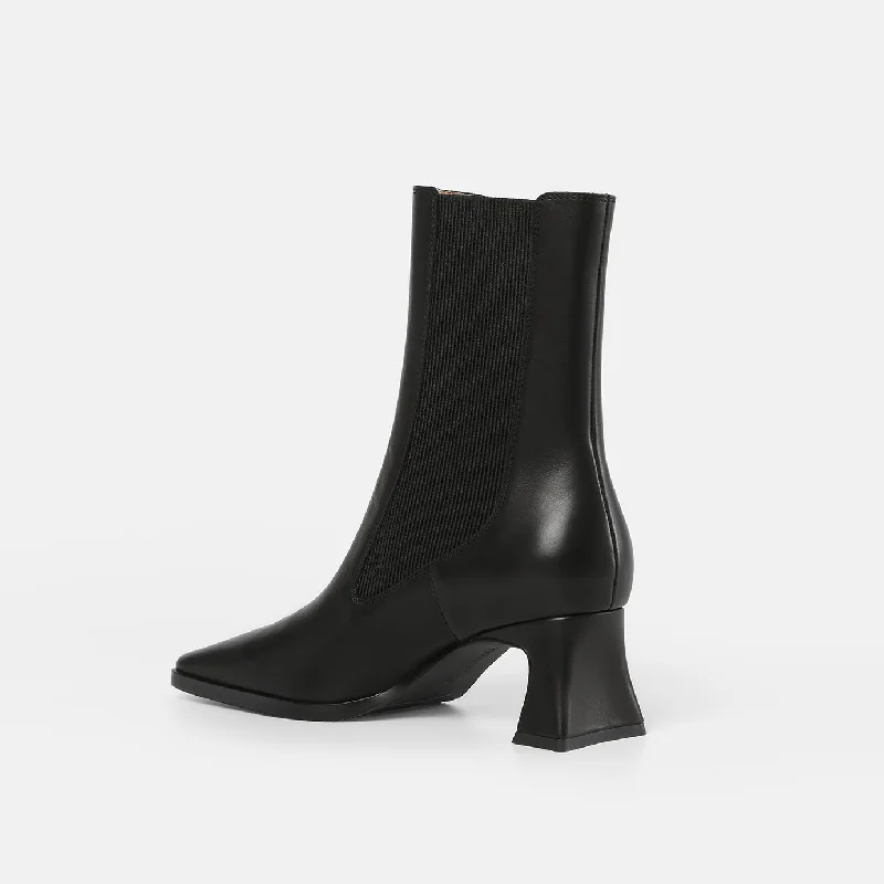 Bottines Élastiques - Noir Lisse