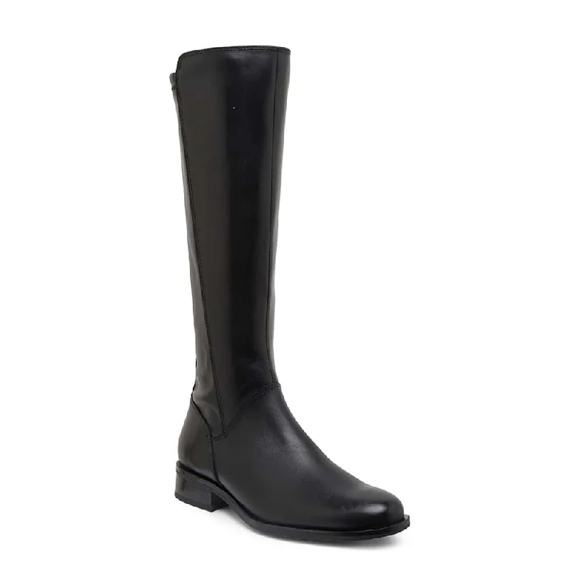 Alastair Boot in Black On Black Leather