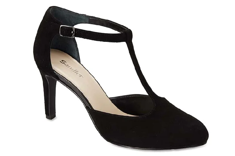 Babylon Heel in Black Suede