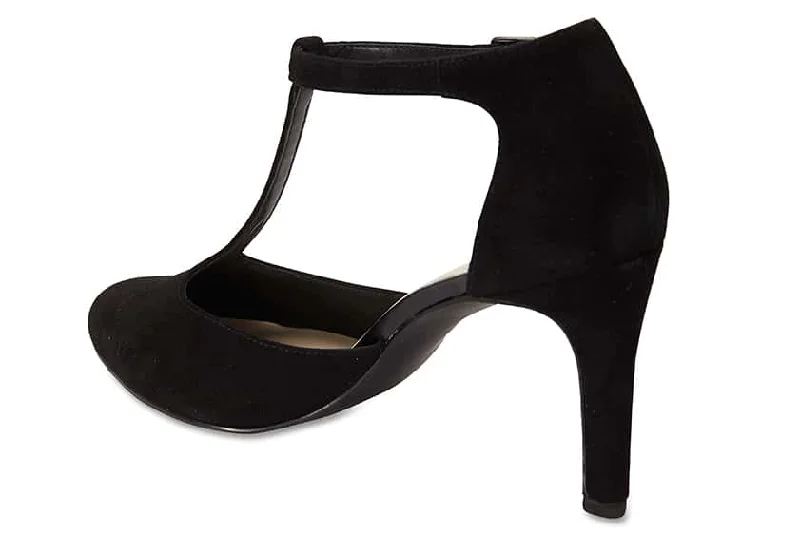 Babylon Heel in Black Suede