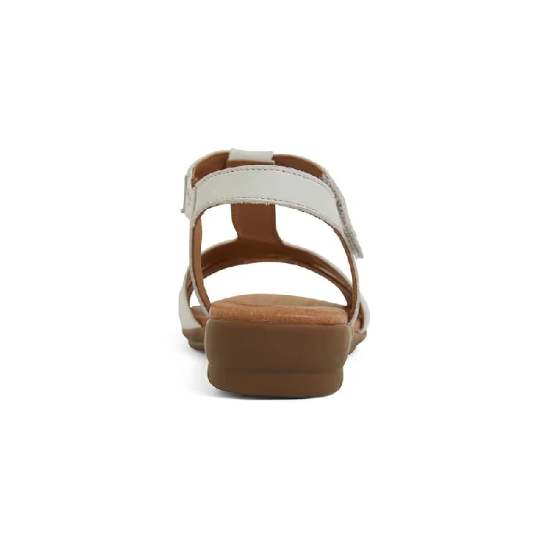 Baleno Sandal in White Leather