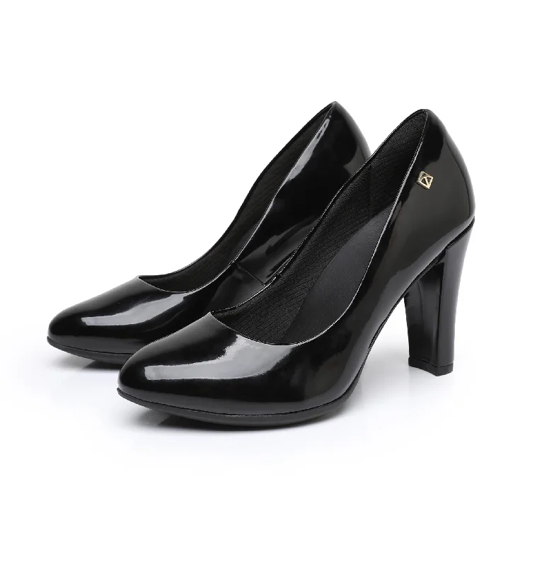 Urban Elegance High Heel Pumps -Black Patent (695.001)