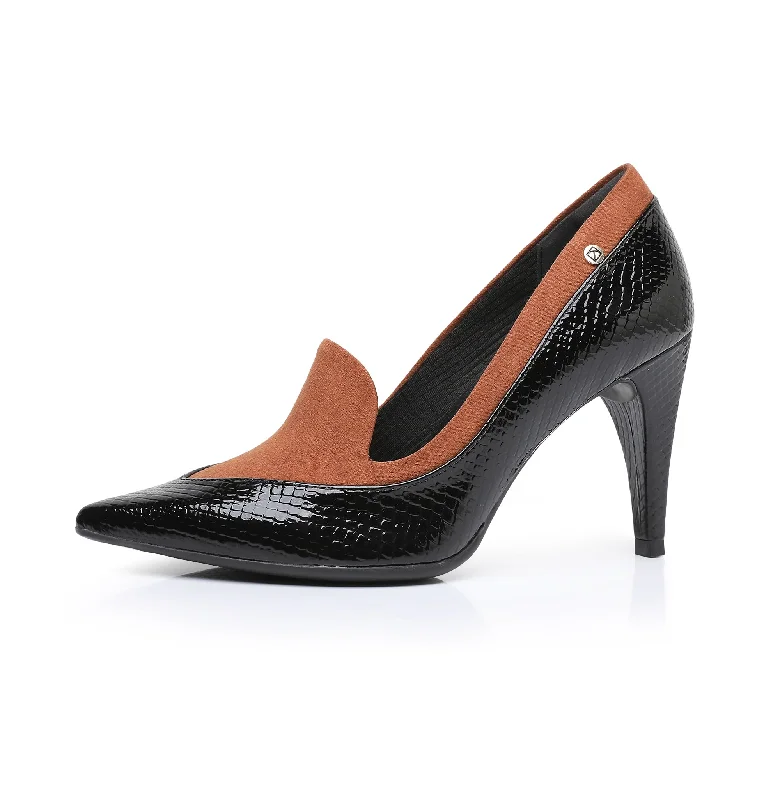 Dual-Tone Diva Pumps - Black+Tan (749.020)