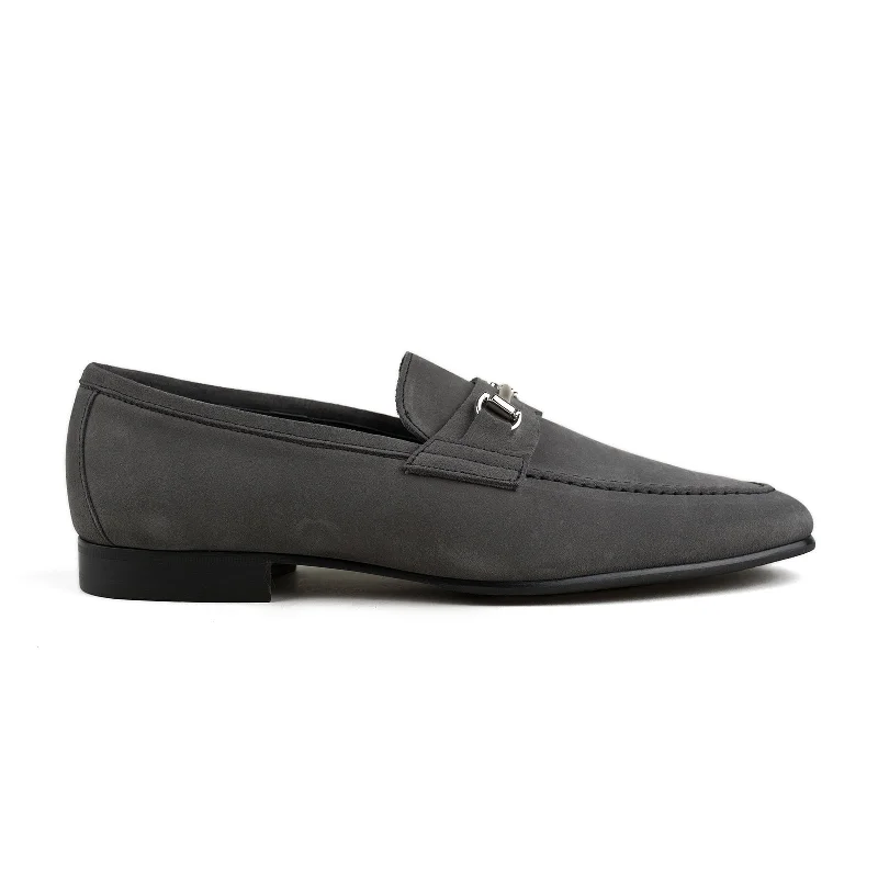 Blake Bit Loafer - Grey Suede