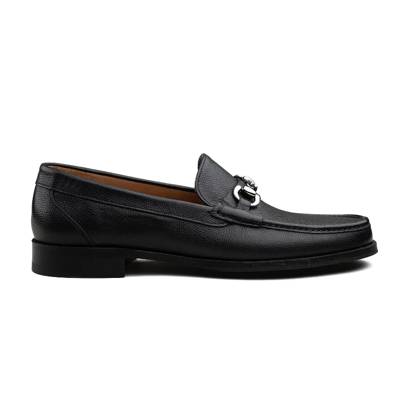 Bologna Bit Loafer - Black Grain Leather