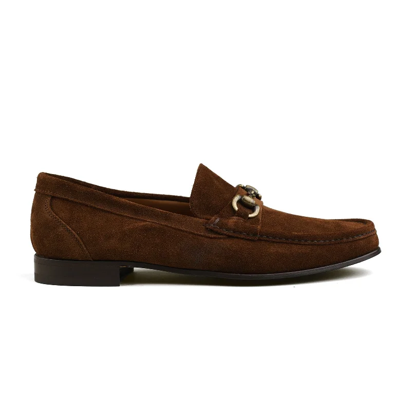 Bologna Bit Loafer - Snuff Brown Suede