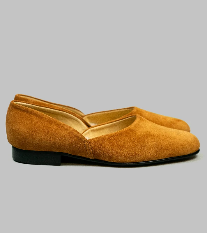 Bryceland's x Bowhill & Elliott Grecian Slippers Brown Suede