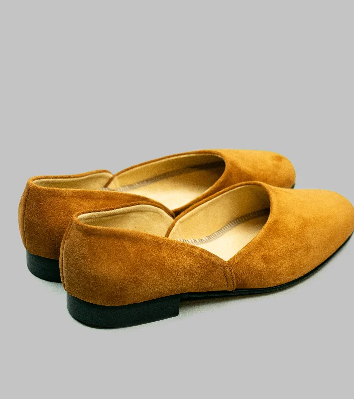 Bryceland's x Bowhill & Elliott Grecian Slippers Brown Suede