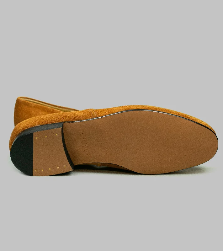 Bryceland's x Bowhill & Elliott Grecian Slippers Brown Suede