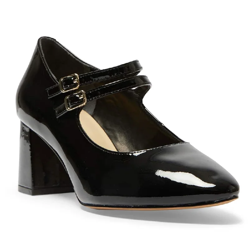 Claire Heel in Black Patent