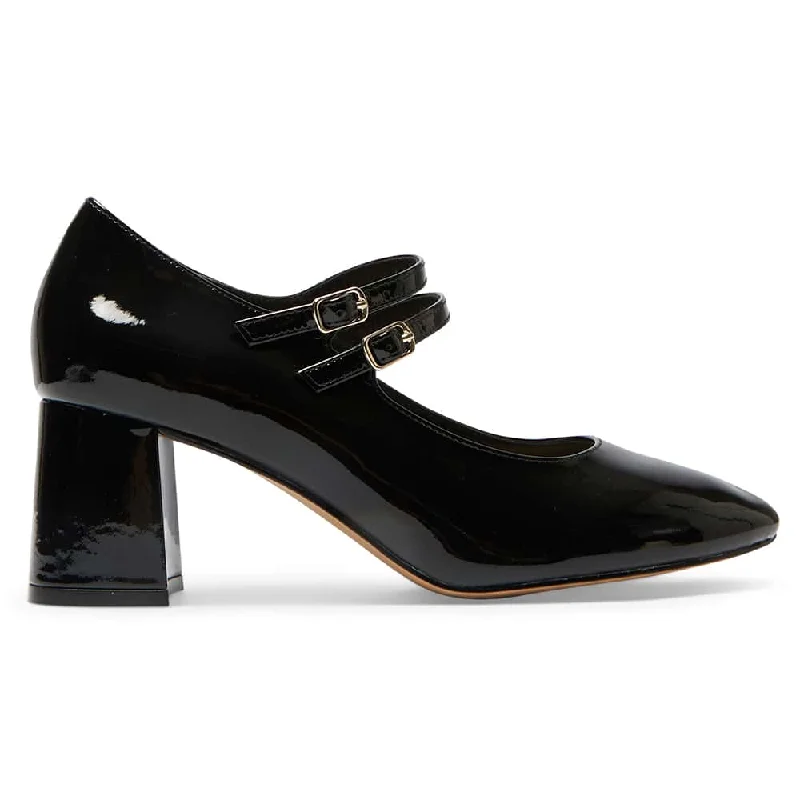 Claire Heel in Black Patent