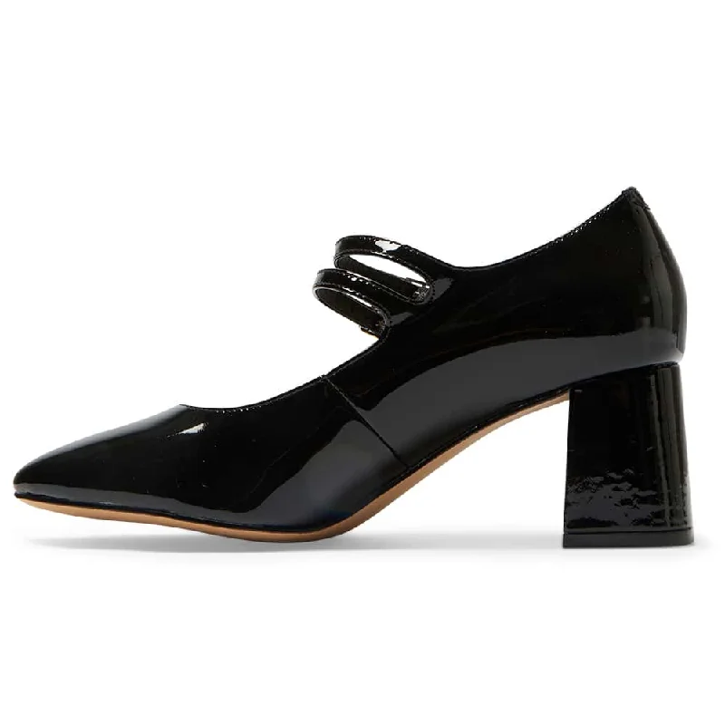 Claire Heel in Black Patent