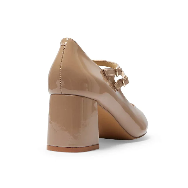 Claire Heel in Blush Patent Patent