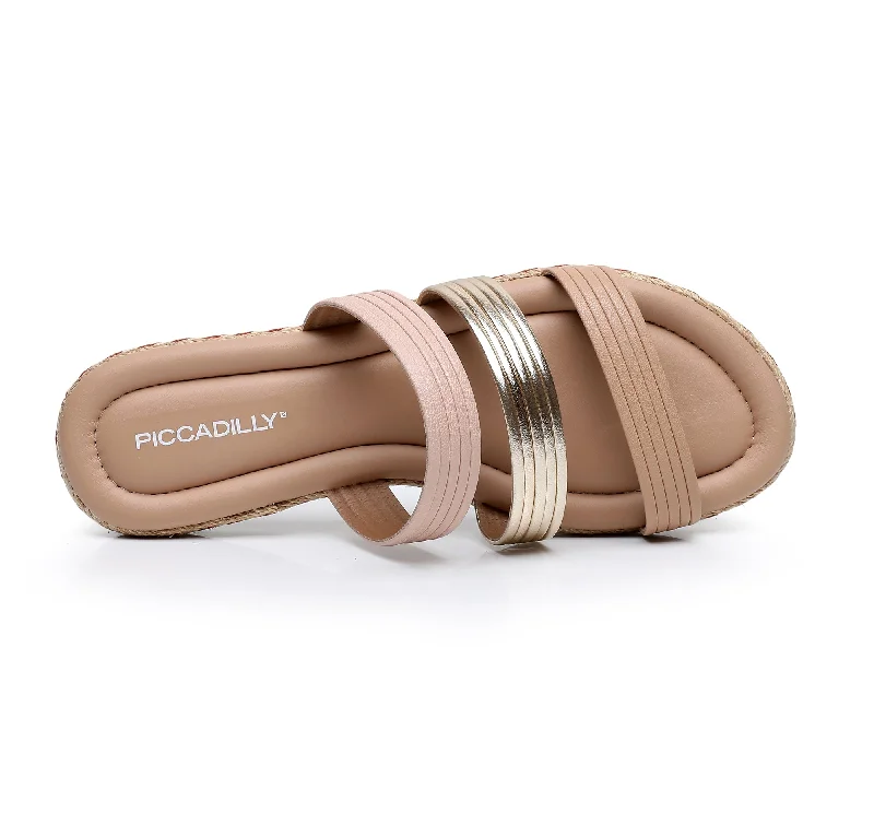 Vegan Triple Band Sandal - Rose Gold (404.044)