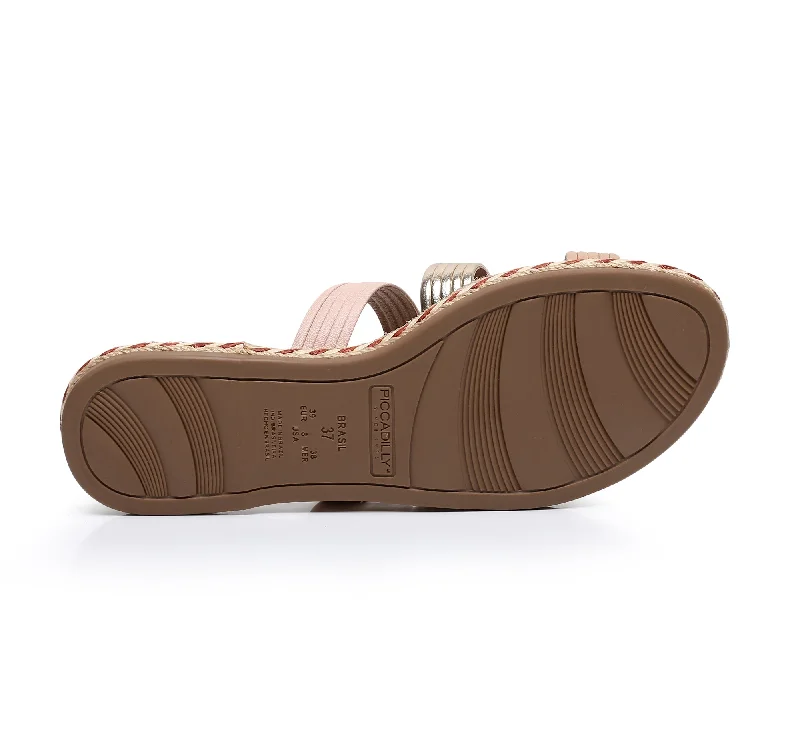 Vegan Triple Band Sandal - Rose Gold (404.044)