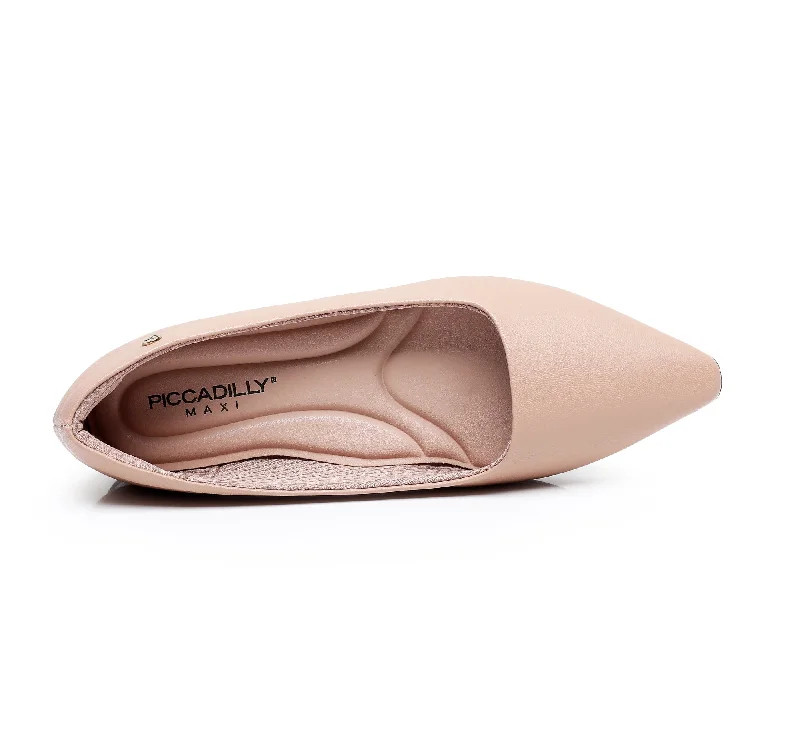 Sleek Deco Point Flats - Nude (274.054)