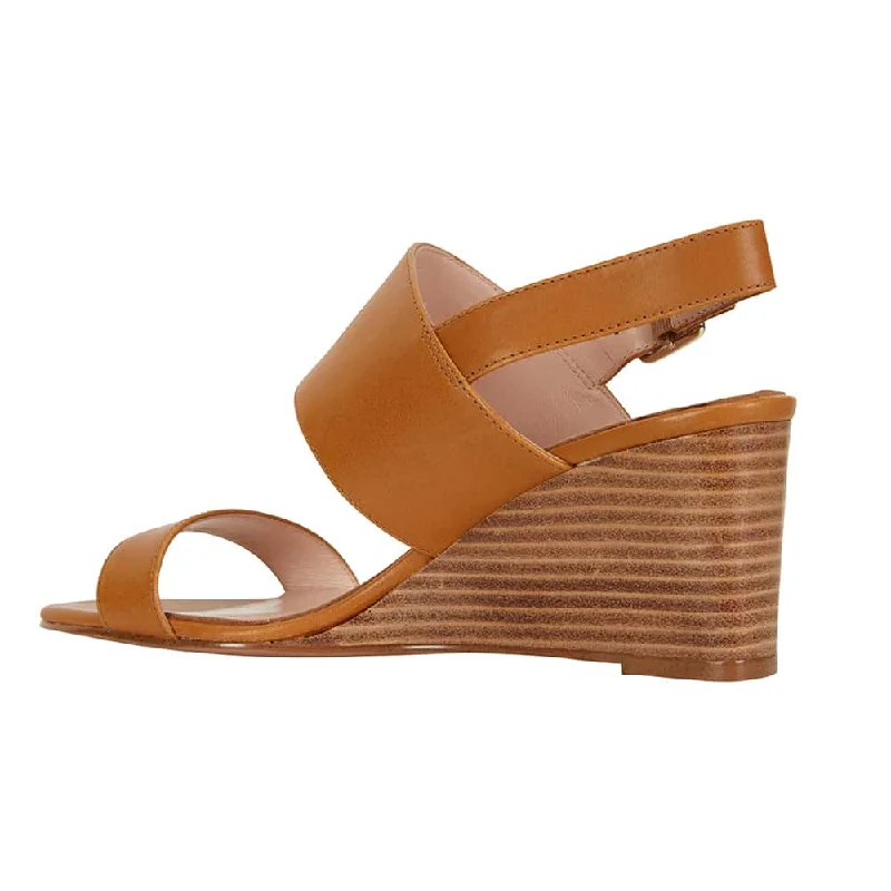 Diana Heel in Light Tan Leather