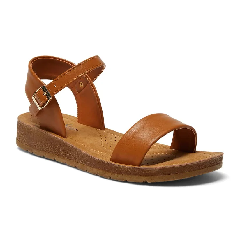 Eliza Sandal in Tan Smooth