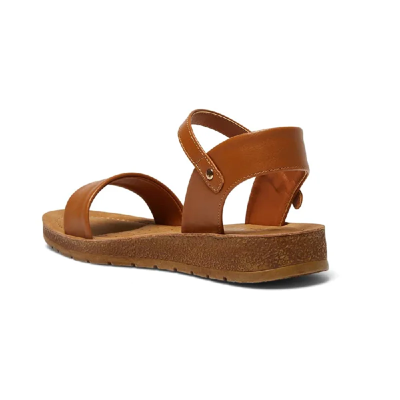 Eliza Sandal in Tan Smooth