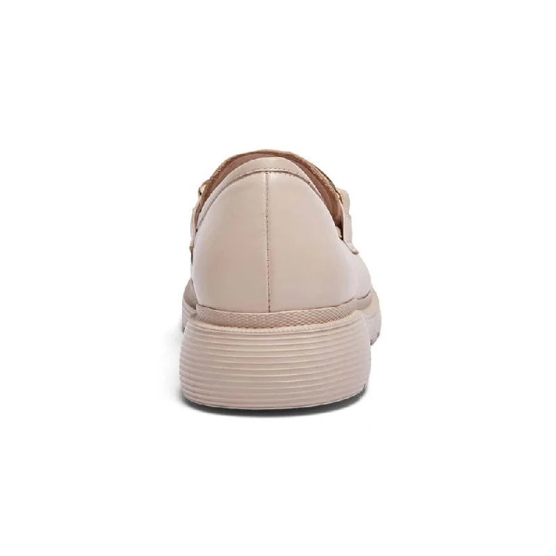 Eloise Loafer in Nude Leather