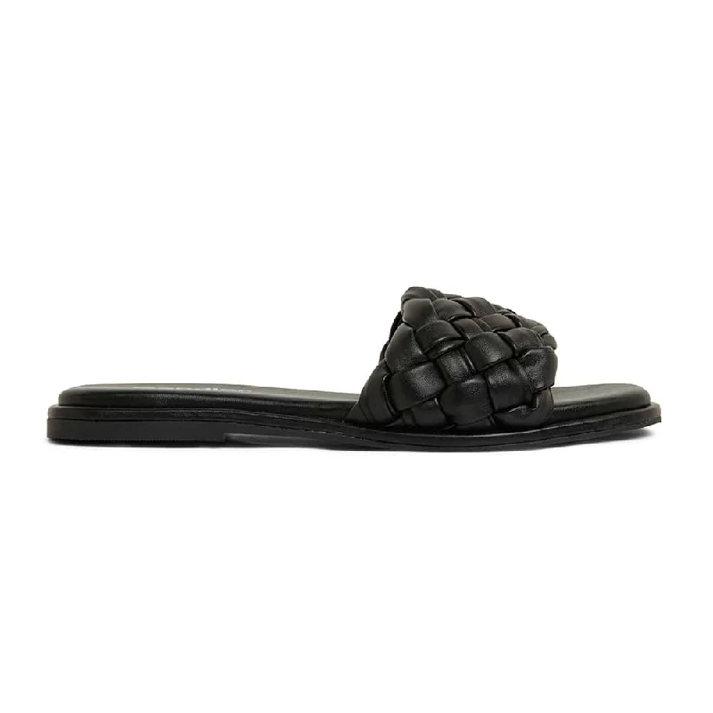 Emmy Slide in Black Smooth