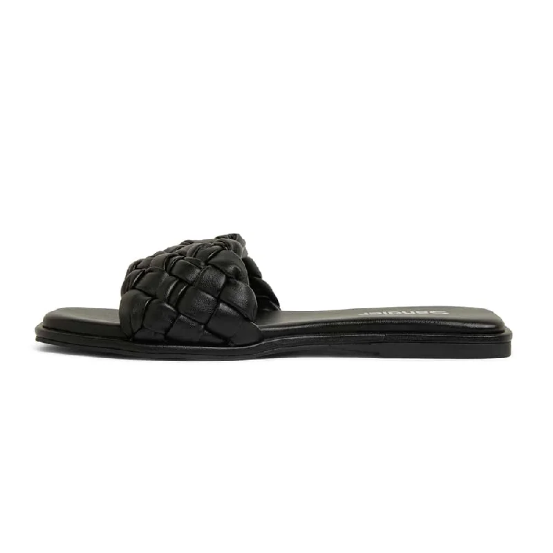 Emmy Slide in Black Smooth