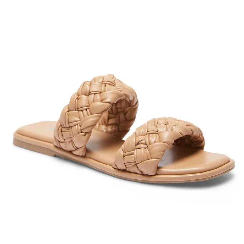 Enya Slide in Light Tan Smooth