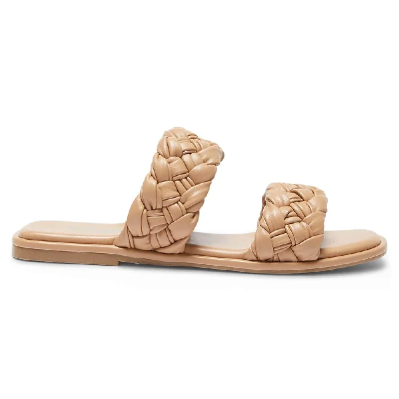 Enya Slide in Light Tan Smooth