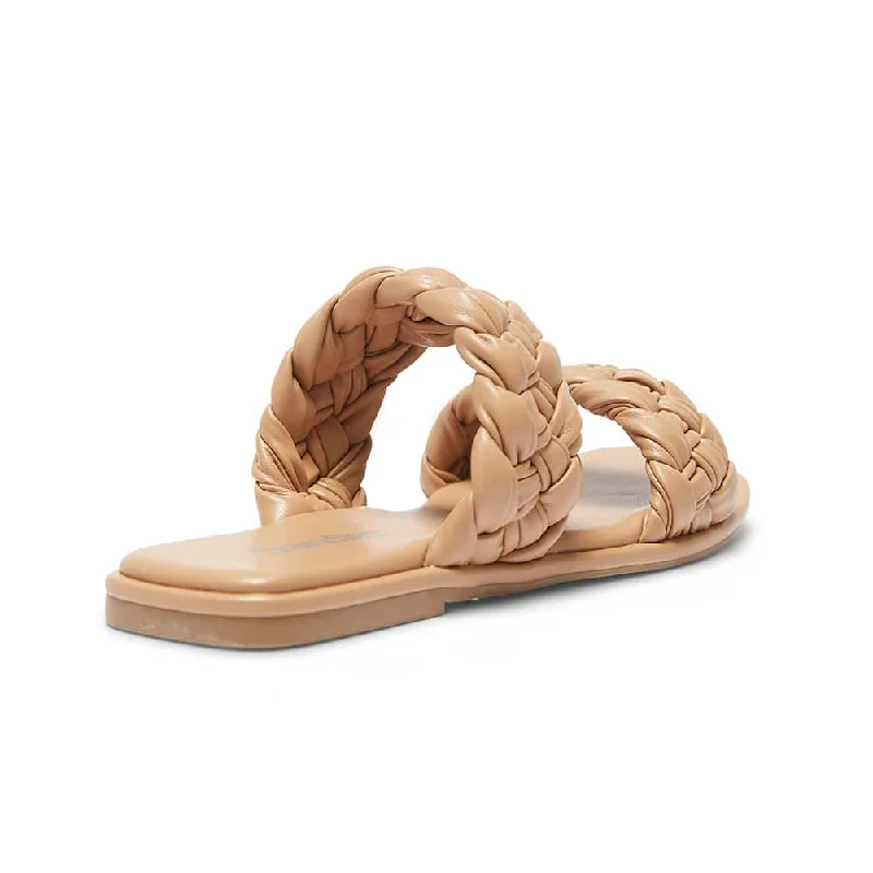 Enya Slide in Light Tan Smooth