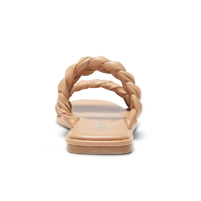 Enya Slide in Light Tan Smooth