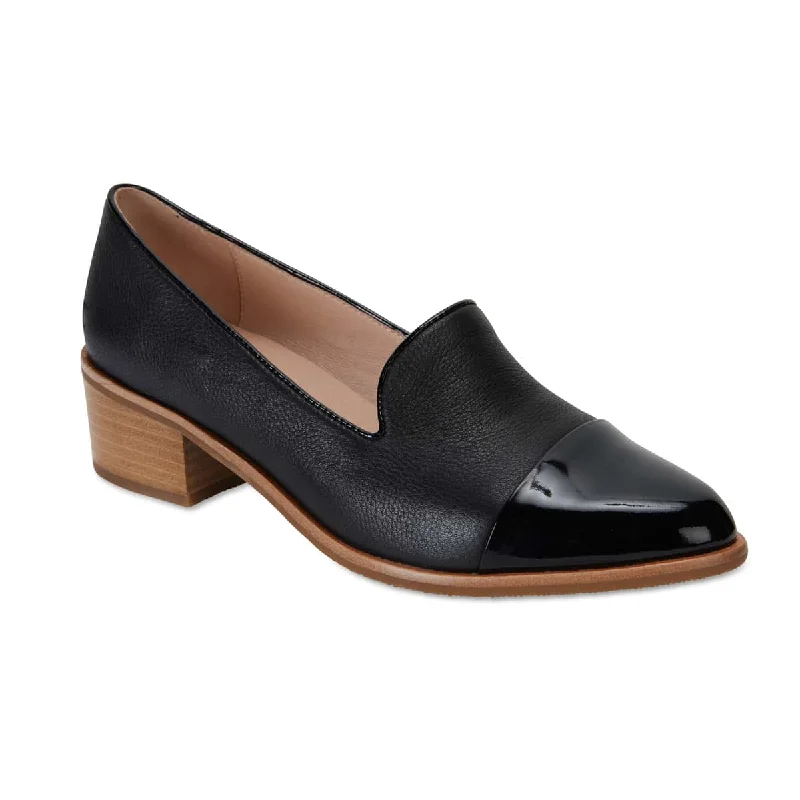 Expert Loafer in Black On Black Patent