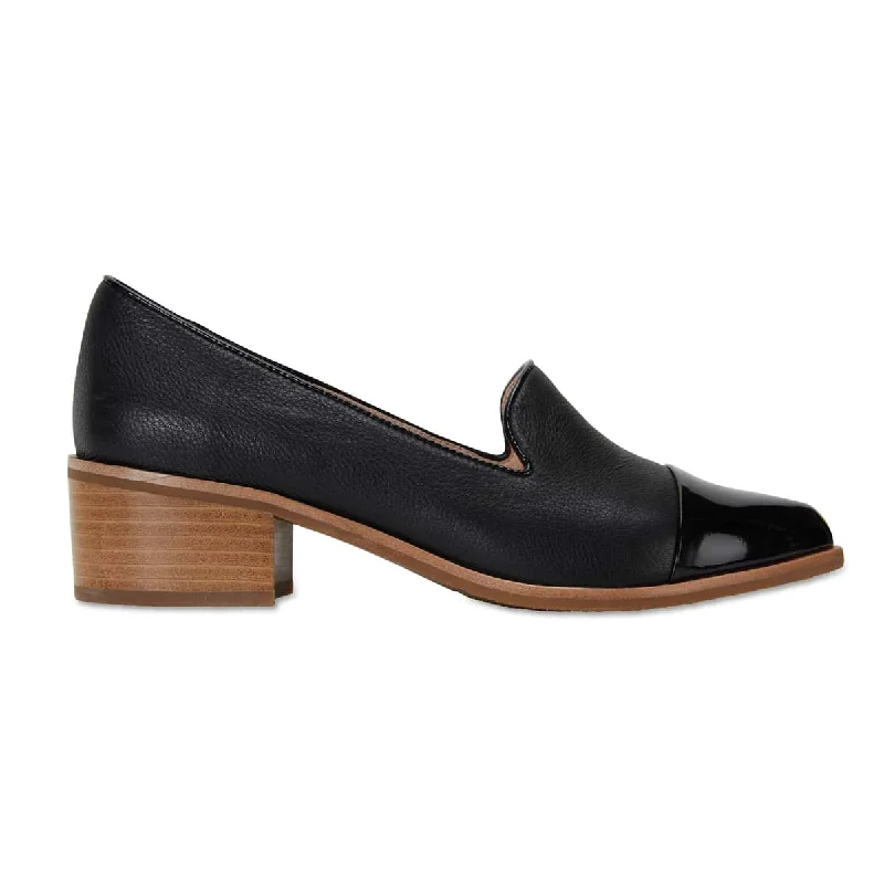 Expert Loafer in Black On Black Patent