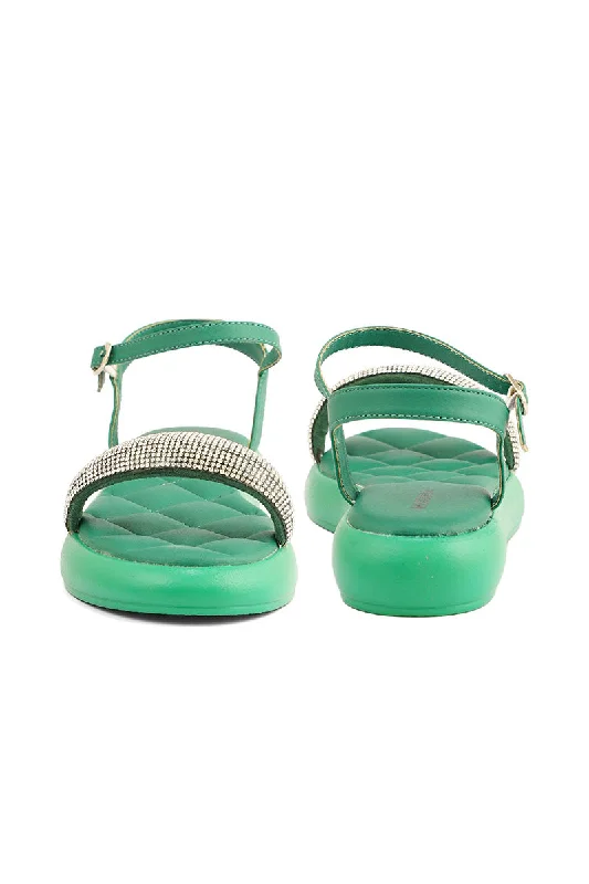 Party Wear Sandal I23689-Green