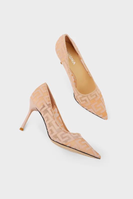 Formal Court Shoes I44463-Fawn