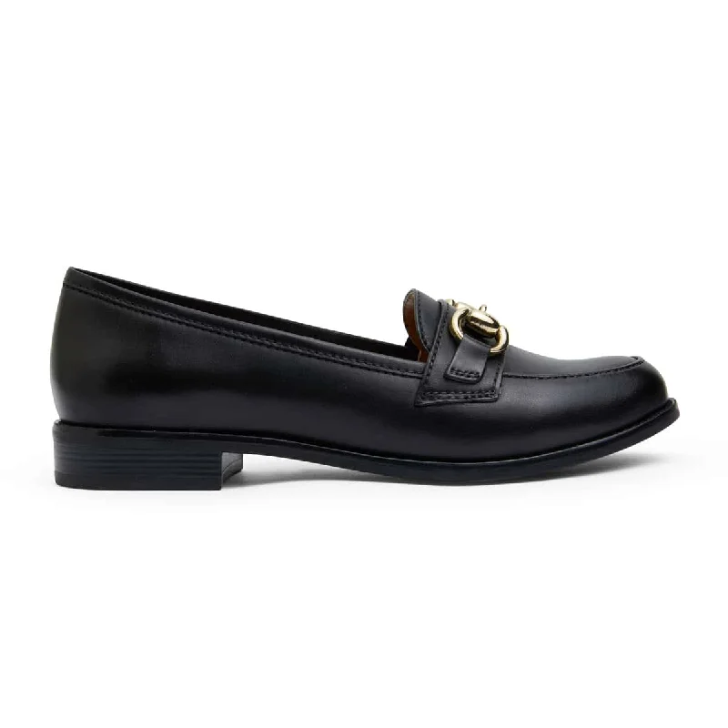 Gala Loafer in Black Leather