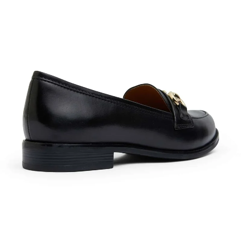 Gala Loafer in Black Leather