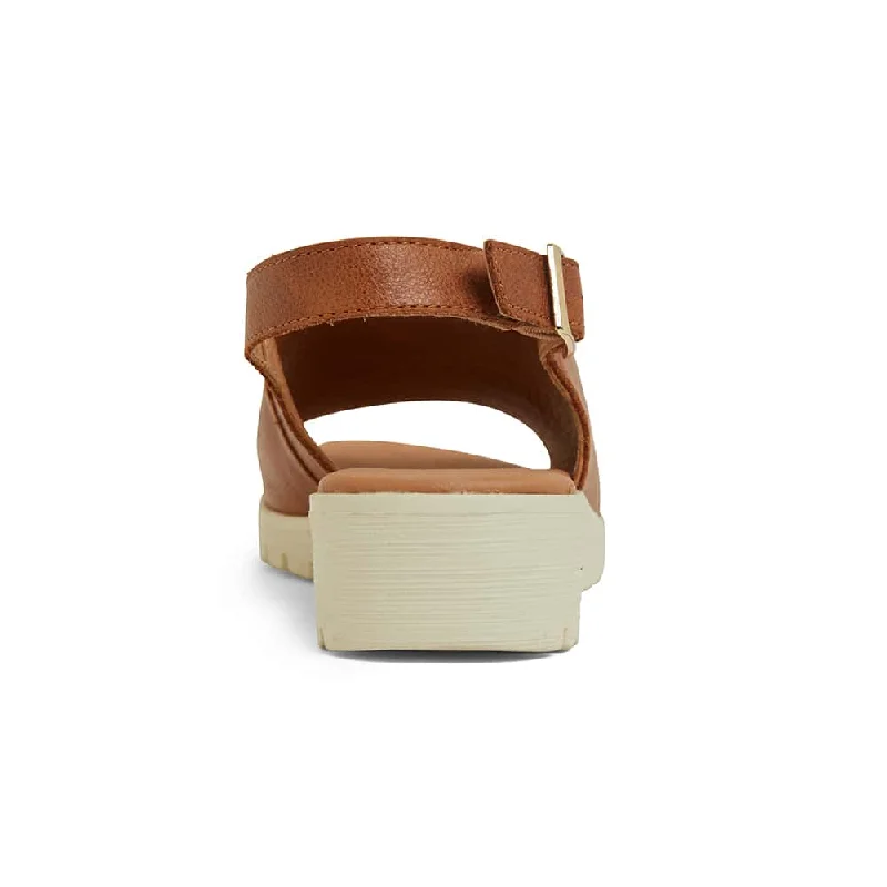 Gilmore Sandal in Cognac Leather