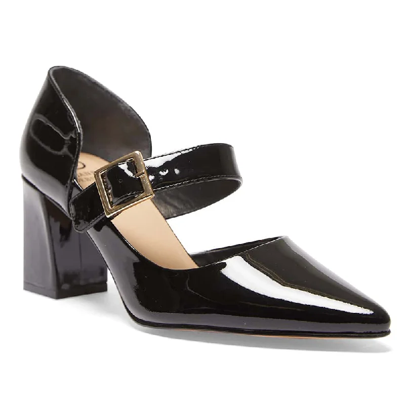 Giselle Heel in Black Patent