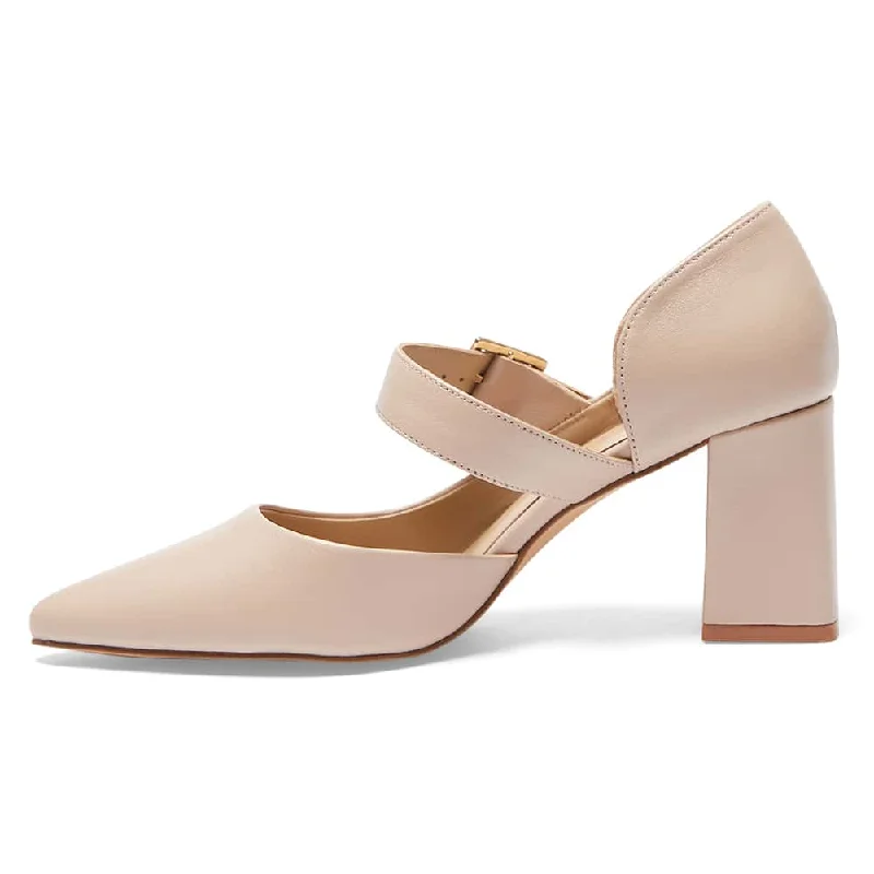 Giselle Heel in Blush Leather