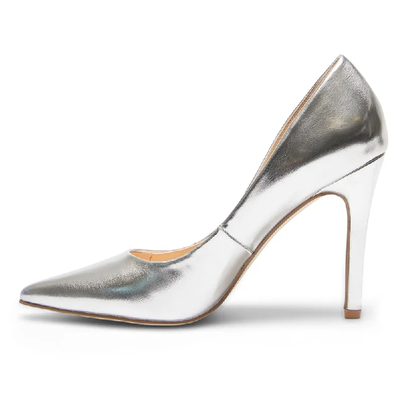 Harbour Heel in Silver Metallic