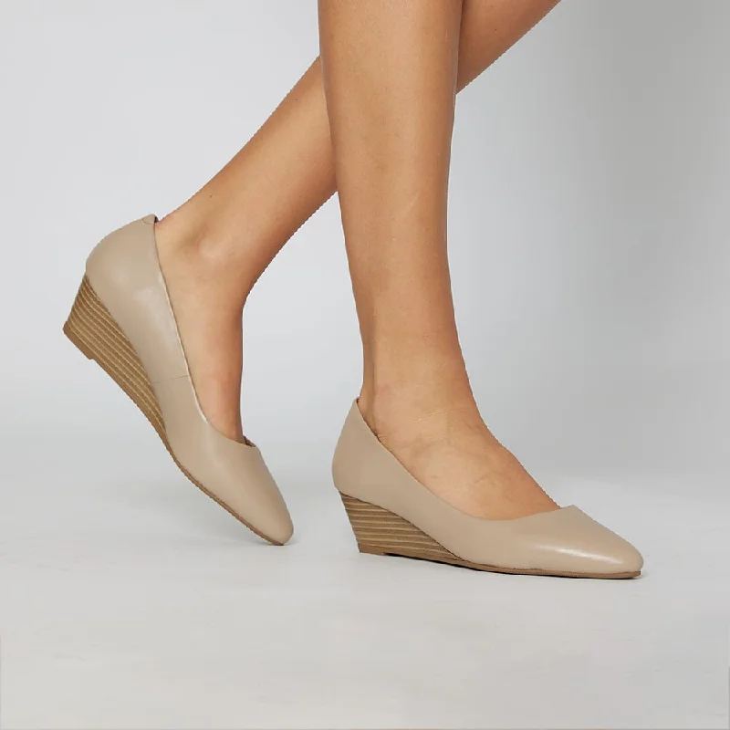 Henry Heel in Nude Leather