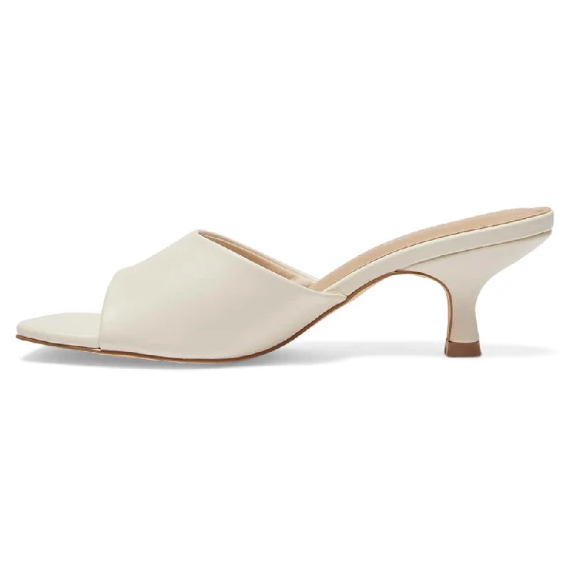 Ibiza Heel in Bone Smooth