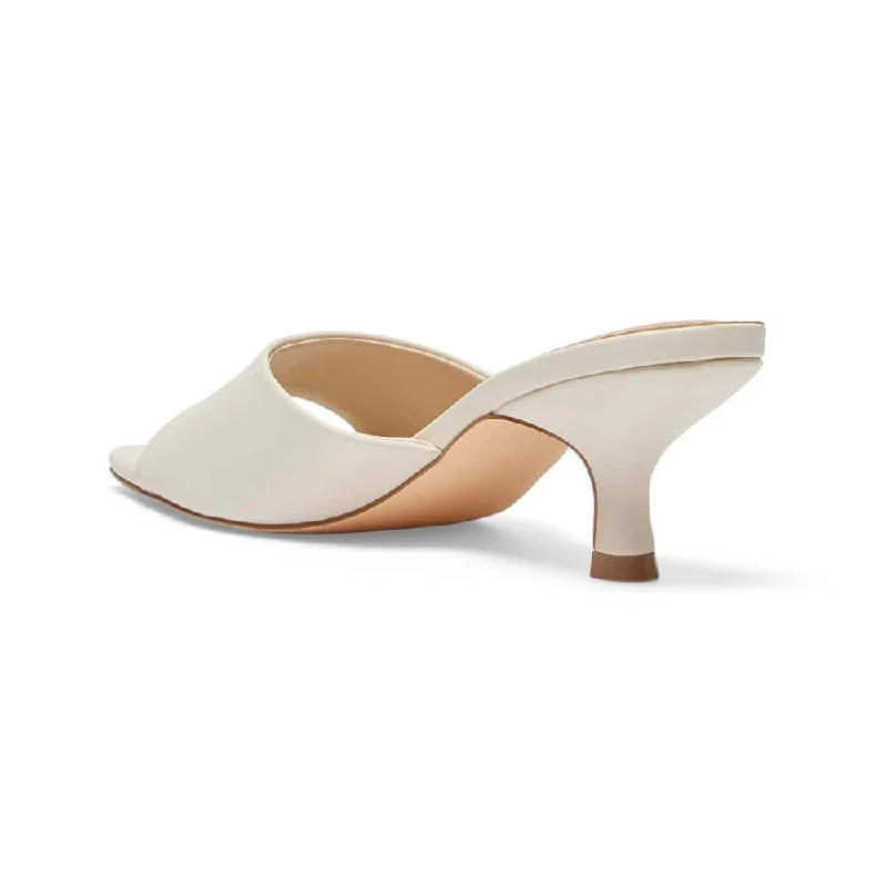 Ibiza Heel in Bone Smooth