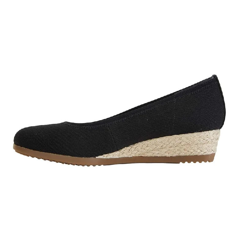 Inferno Espadrille in Black Fabric