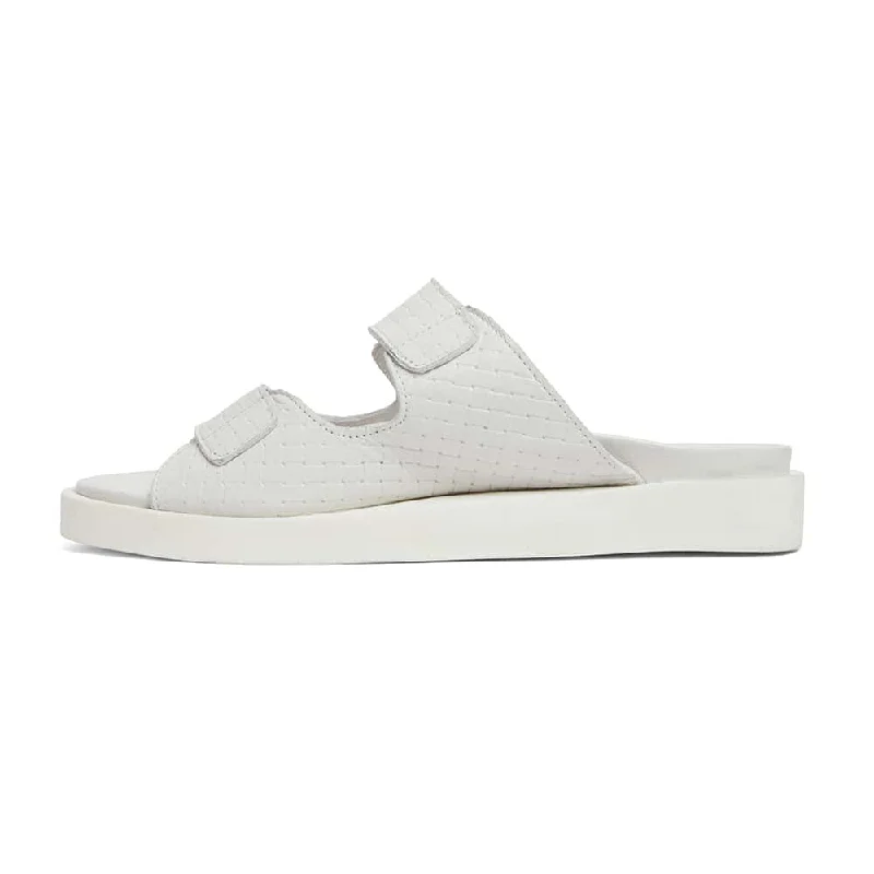 Jaffa Slide in White Leather