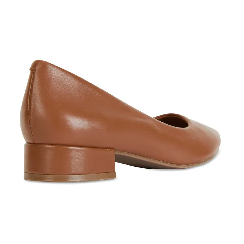 Janine Heel in Cognac Leather