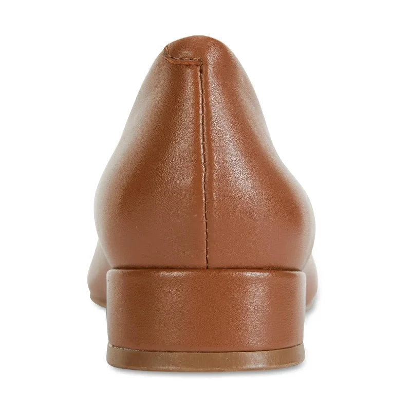 Janine Heel in Cognac Leather