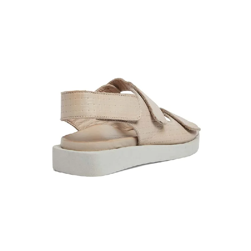 Java Sandal in Nude Leather