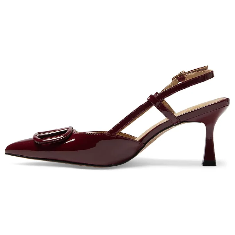 Josie Heel in Wine Patent