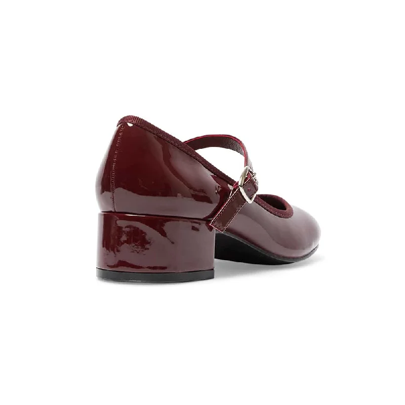 Juliet Heel in Cherry Patent